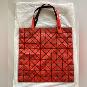 Issey Miyaki Orange Bao Bao Tote Bag